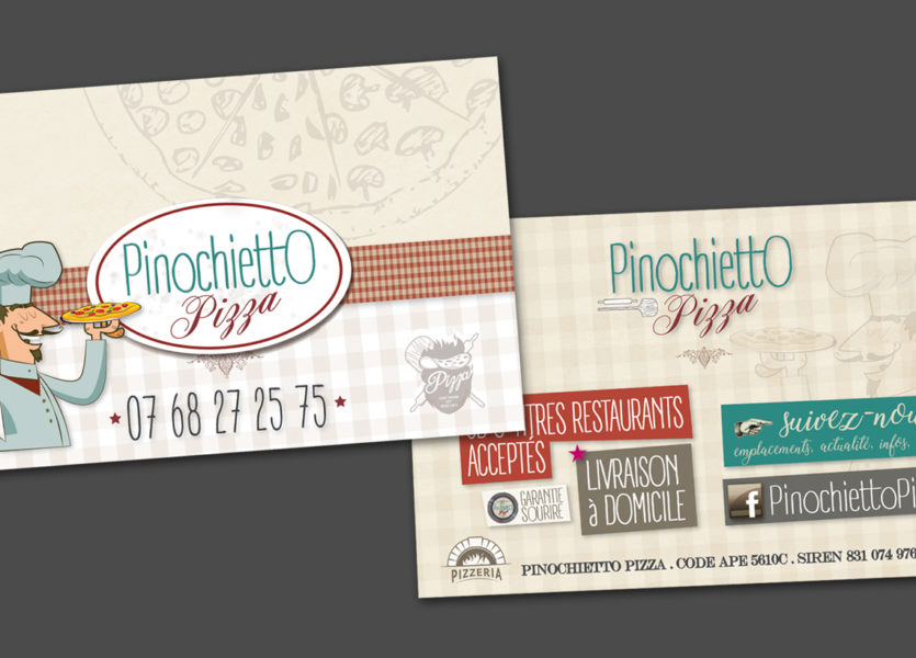 Carte de visite Pinochietto Pizza